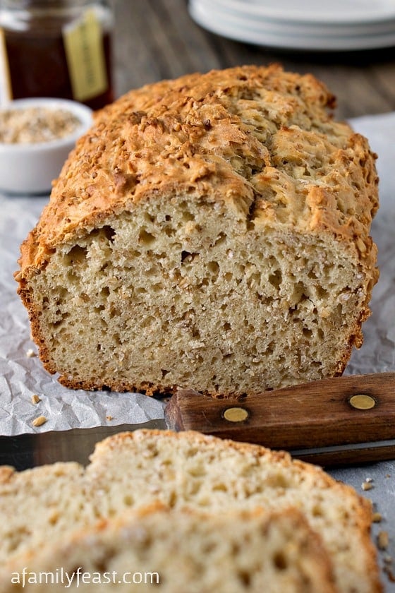 Steel Cut Oatmeal Honey Bread - A wonderful hearty, savory bread with a chewy texture. Very easy to make!