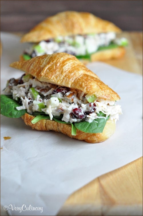 This Chicken Salad Sandwich recipe from Very Culinary is just one of over 20 delicious chicken salad recipes on A Family Feast