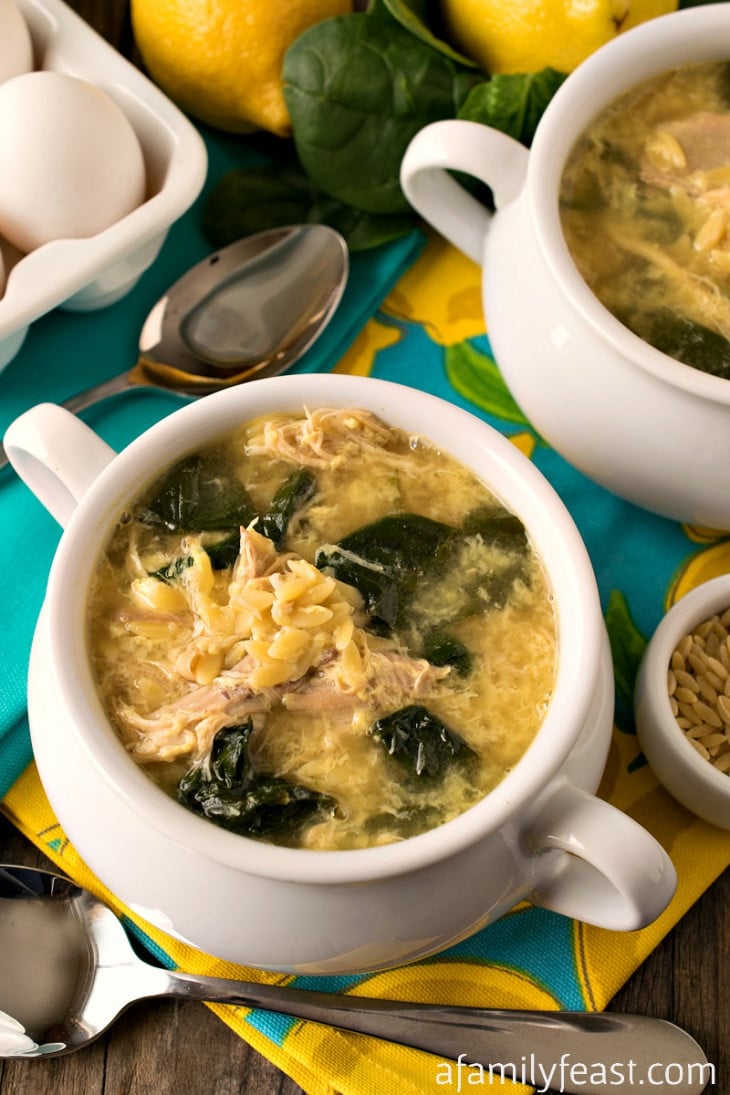 Greek Lemon Chicken Soup with Orzo A Family Feast®