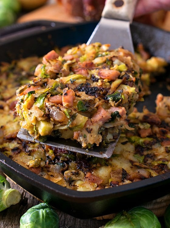 Bubble and Squeak with Ham - A Family Feast