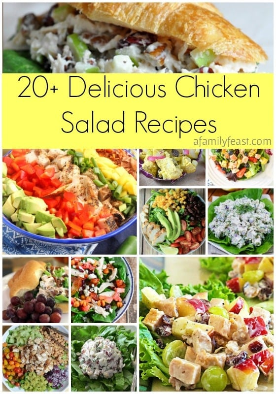 Over 20 delicious chicken salad recipes are in this collection