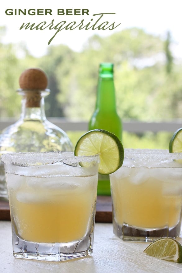 This ginger beer margarita is one of over 30 refreshing margarita recipes in a collection on afamilyfeast.com