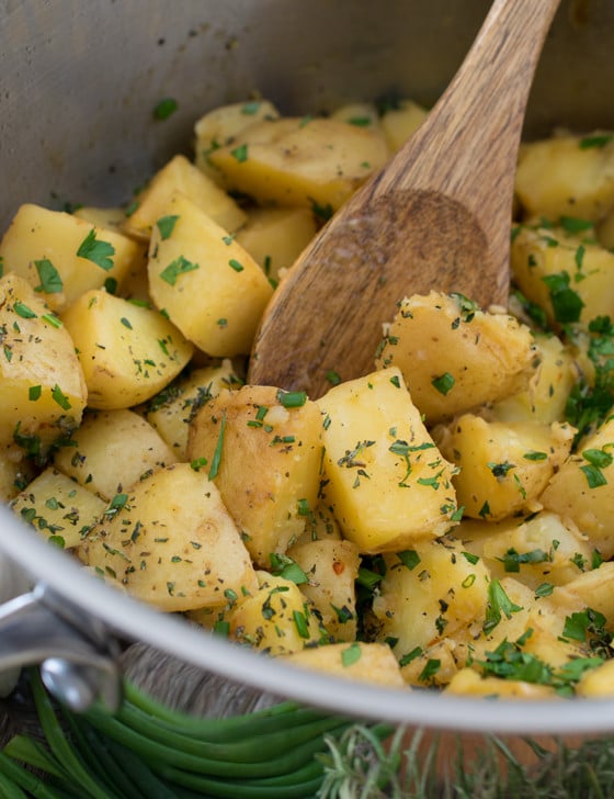 Herbed Boiled Potatoes - A Family Feast
