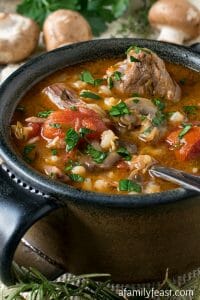 Lamb, Tomato and Barley Soup - A Family Feast