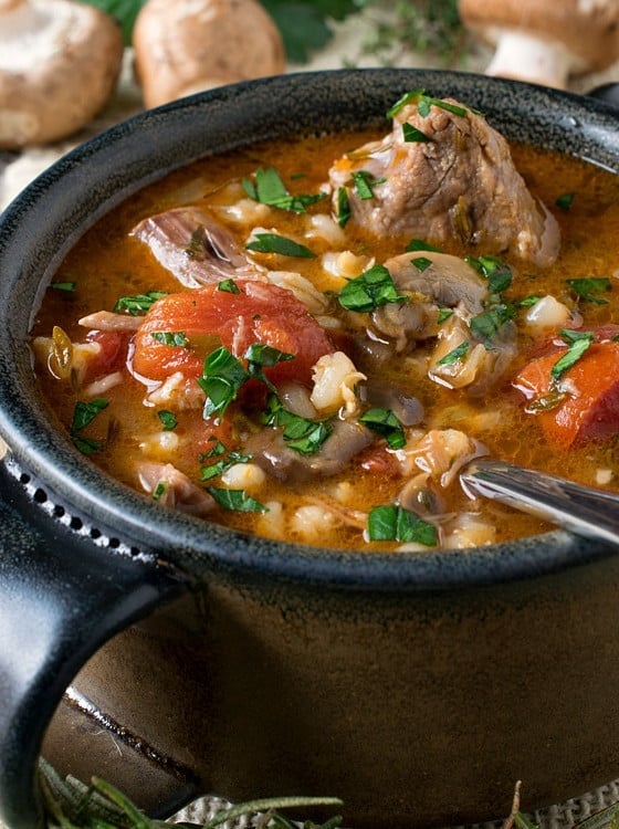 Lamb, Tomato and Barley Soup - A Family Feast