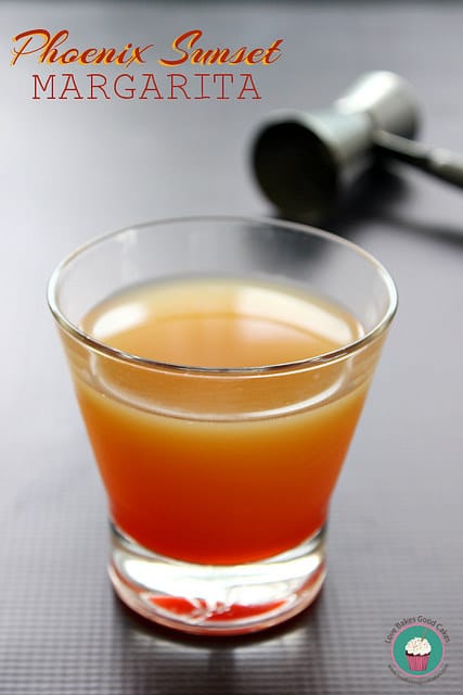 This Phoenix sunset margarita is one of over 30 refreshing margarita recipes in a collection on afamilyfeast.com