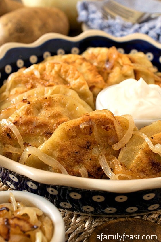 Pierogi - A 100+ year old family recipe for traditional stuffed dumplings. Recipe includes four different and delicious stuffing options!