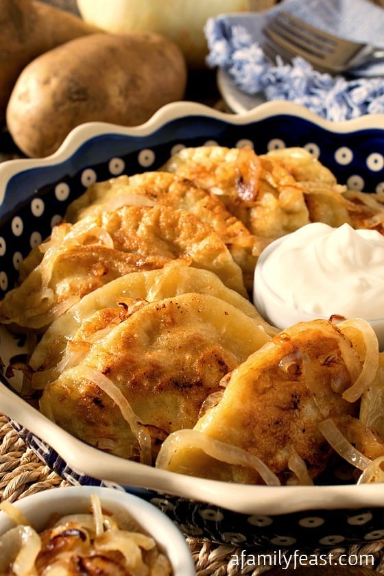 Pierogi - A 100+ year old family recipe for traditional stuffed dumplings. Recipe includes four different and delicious stuffing options!