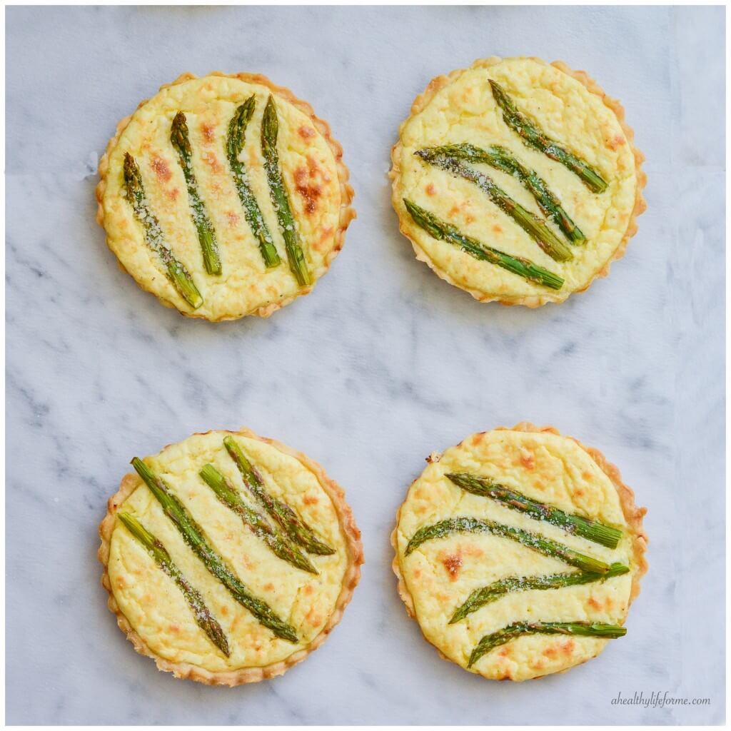 Asparagus Lemon Tartletes - One of over 30 Amazing Asparagus Recipes to give you cooking inspiration this Spring! See the collection on A Family Feast