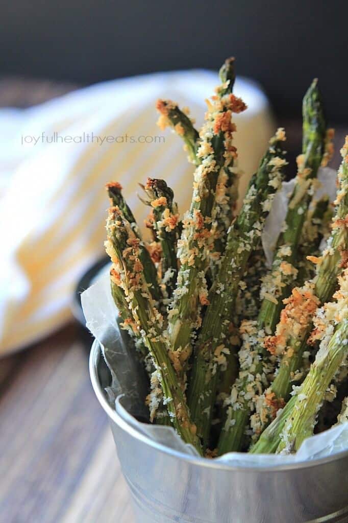 Baked Asparagus Fries - One of over 30 Amazing Asparagus Recipes to give you cooking inspiration this Spring! See the collection on A Family Feast