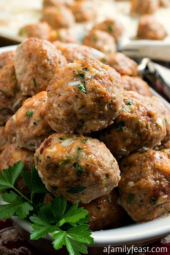 Easy Freezer Meatballs - A versatile and flavorful meatball recipe. Make a big batch, then store in the freezer and thaw as needed. Perfect for busy days when you don't have a lot of time to cook! #TeamRyan