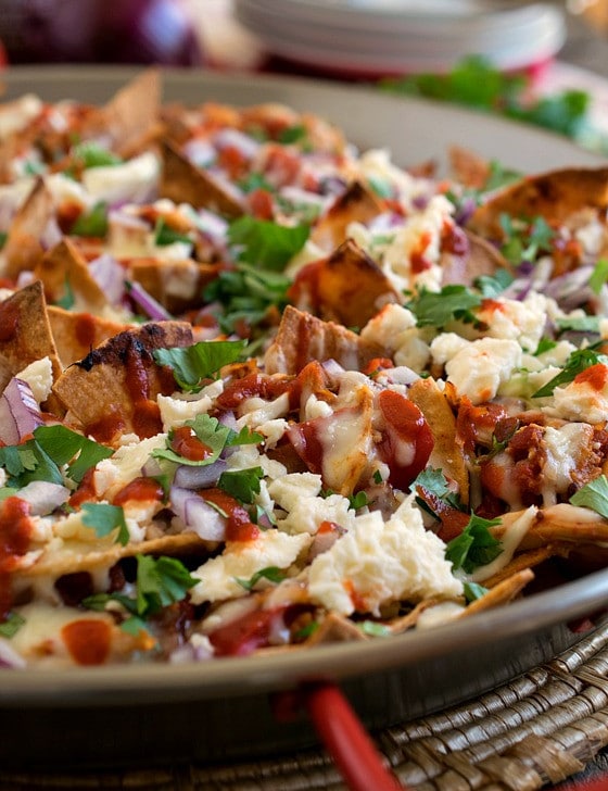 Pulled Chicken Chilaquiles - A Family Feast