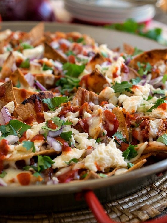 Pulled Chicken Chilaquiles - A Family Feast