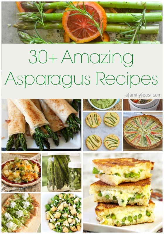 Over 30 Amazing Asparagus Recipes to give you cooking inspiration this Spring! See the collection on A Family Feast