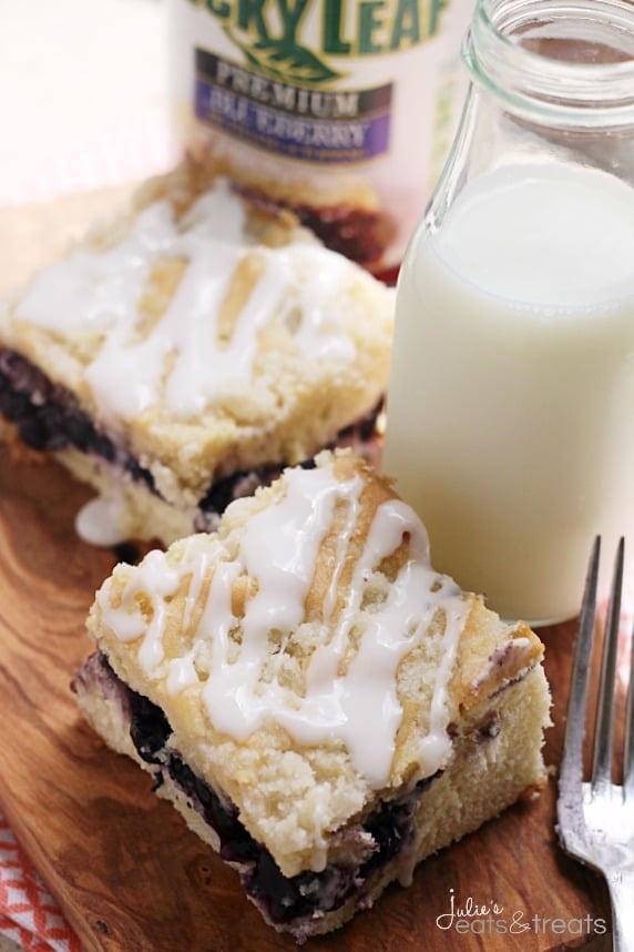 Blueberry Cream Cheese Coffee Cake - One of over 30 beautiful brunch recipes for Mother's Day, or any special occasion! The collection includes main dishes, appetizers, drinks, and desserts. | A Family Feast