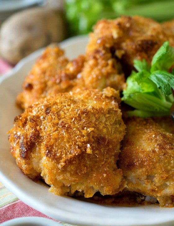 Golden Crusted Baked Chicken - A Family Feast