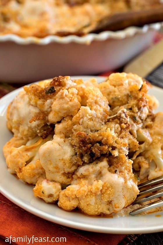 Spicy Cauliflower Au Gratin - A Family Feast