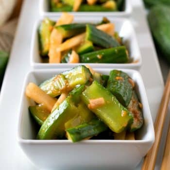 Korean-Style Marinated Cucumbers - A Family Feast