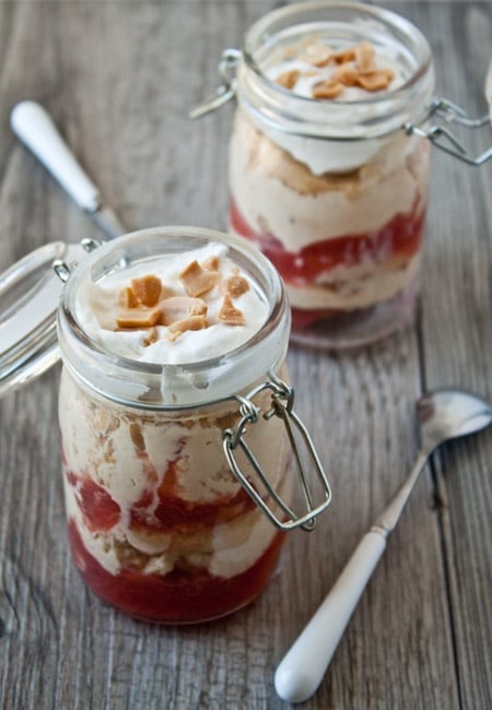 Peanut Butter Mousse and Jelly Parfaits - One of over 20 delicious peanut butter and jelly recipes for Peanut Butter Jelly Time on A Family Feast