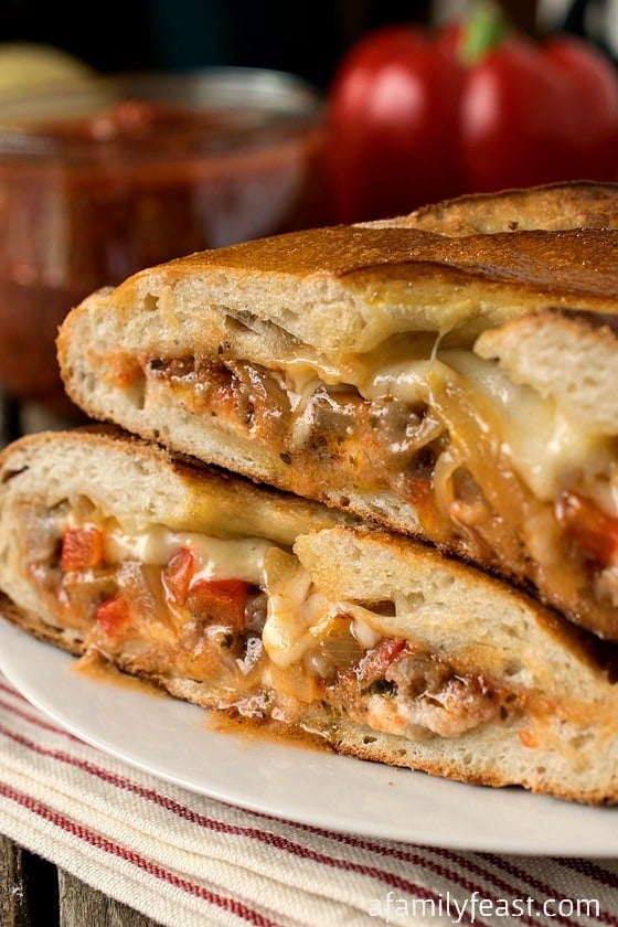 Sausage and Pepper Calzone - A Family Feast