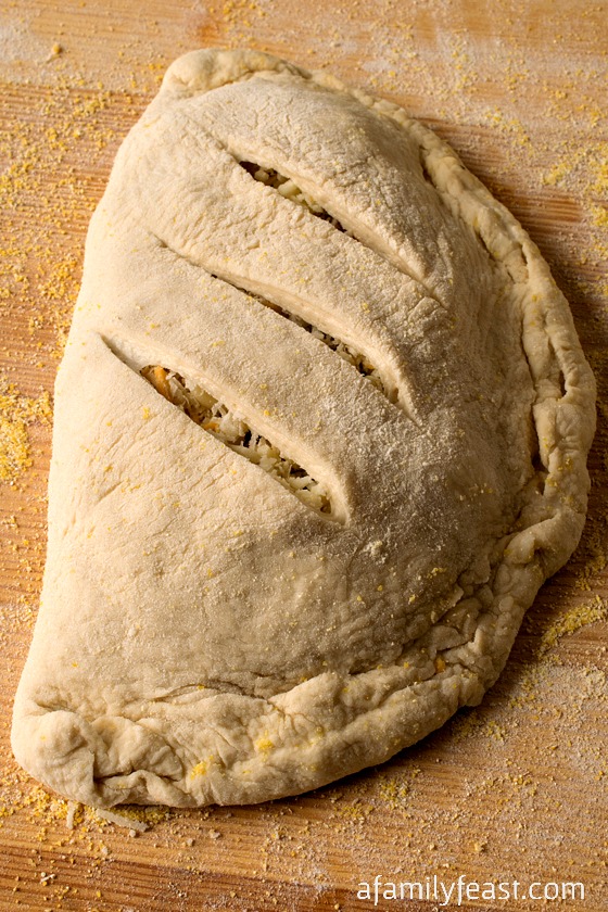 Our Sausage and Pepper Calzones are a family favorite! Super easy to make too!