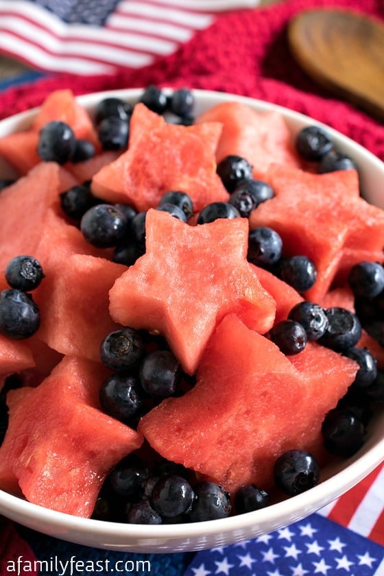 Star Spangled Fruit Salad - A Family Feast