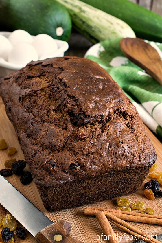 Whole Wheat Zucchini Bread - A dense, spicy and delicious whole wheat bread with zucchini added for moisture and extra goodness!