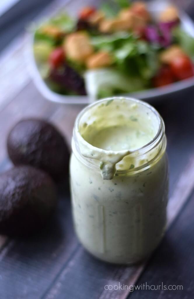 Avocado Ranch Salad Dressing Recipe - 1 of over 25 in the salad dressing collection on A Family Feast