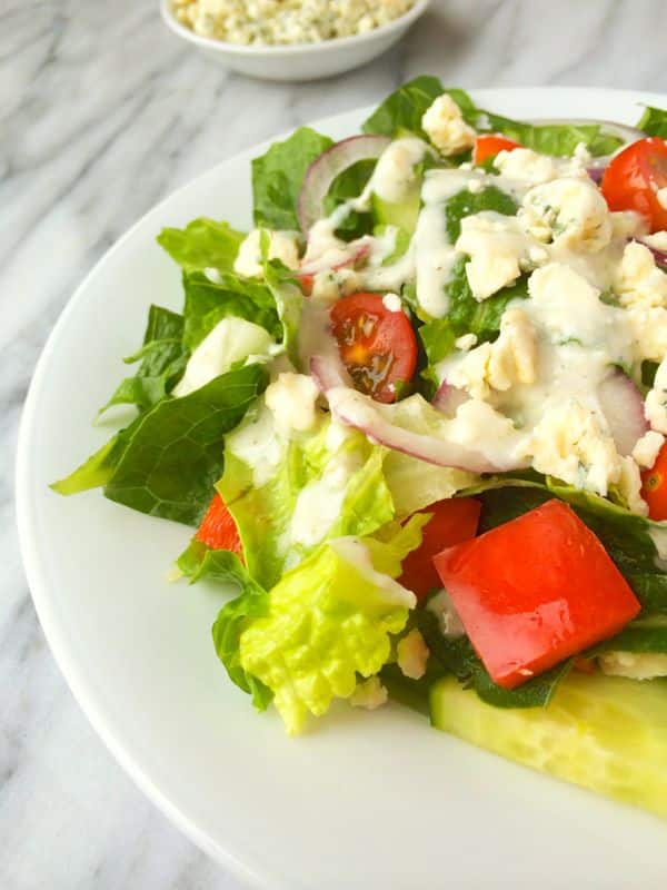 Healthy Blue Cheese Salad Dressing Recipe - 1 of over 25 in the salad dressing collection on A Family Feast