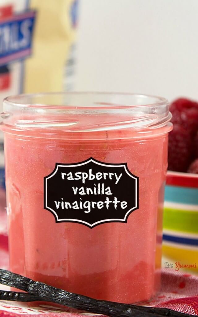 Low Carb Raspberry Vanilla Vinaigrette Salad Dressing Recipe - 1 of over 25 in the salad dressing collection on A Family Feast