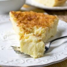 Crustless Coconut Custard Pie-image