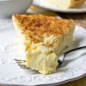 Crustless Coconut Custard Pie