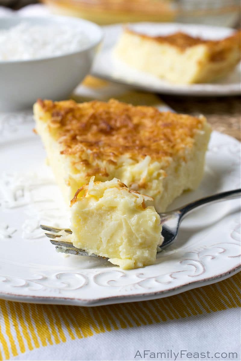 Crustless Coconut Custard Pie