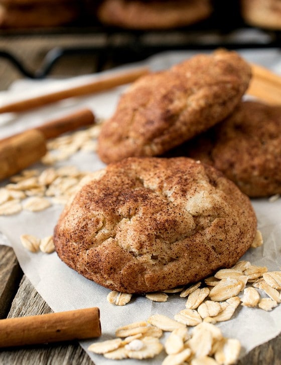 Oatmeal Snickerdoodles - A Family Feast