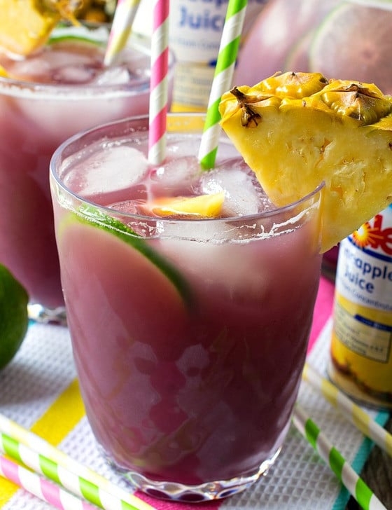 Pineapple Lime Rickey Punch - A Family Feast