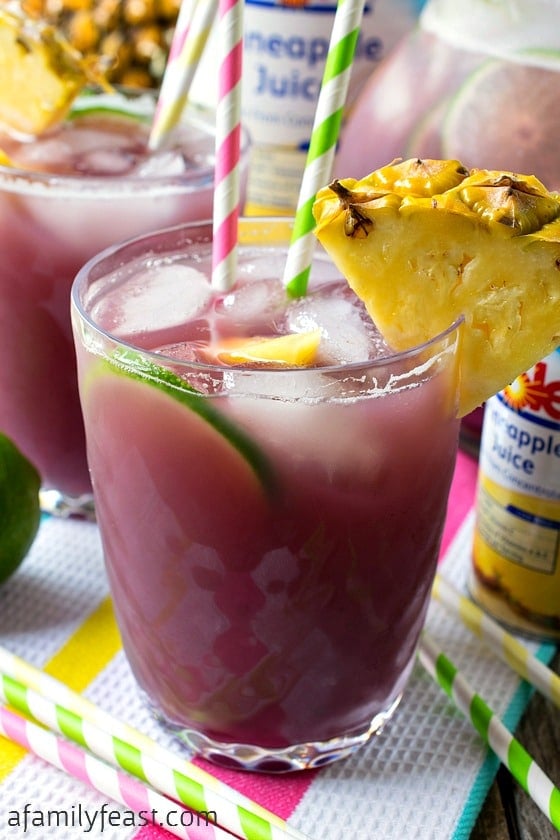 Pineapple Lime Rickey Punch - A Family Feast