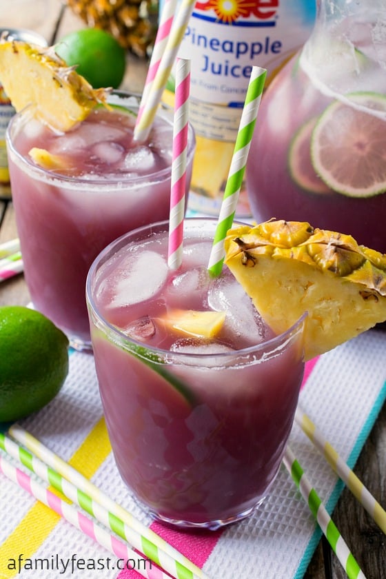 Pineapple Lime Rickey Punch - A Family Feast