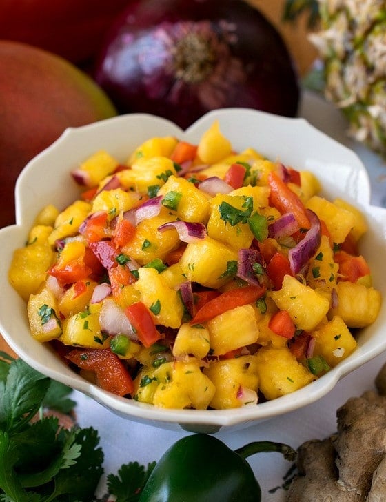 Pineapple Mango Salsa - A Family Feast