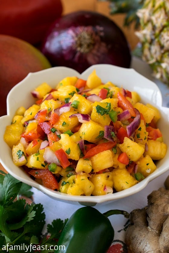 Pineapple Mango Salsa - A Family Feast