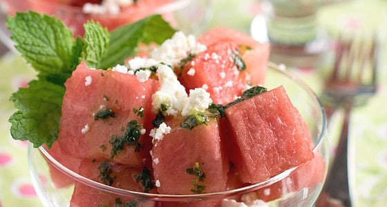 Watermelon, Feta and Mint Salad - A Family Feast