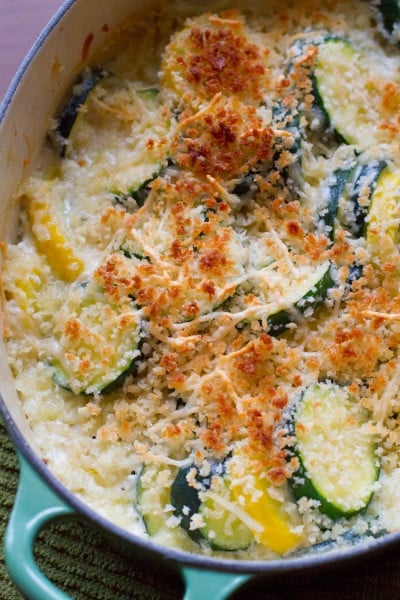 Zucchini Gratin - Over 30 delicious recipes to help you use up your bounty of garden zucchini. See the recipes on A Family Feast.