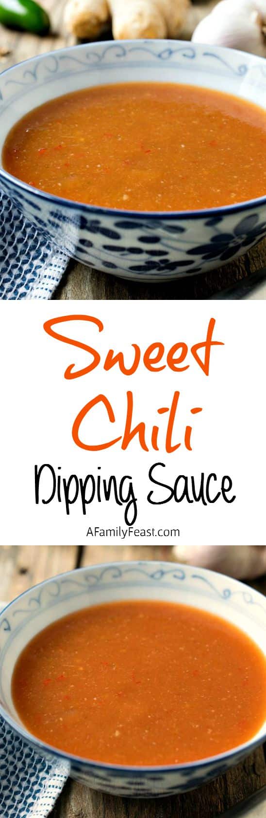 Sweet Chili Dipping Sauce - The perfect, easy dip to serve alongside coconut chicken, vegetables or chicken nuggets but also delicious on tacos!