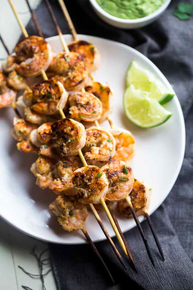 25 Sensational Skewer Recipes, including these Honey Lime Shrimp Skewers
