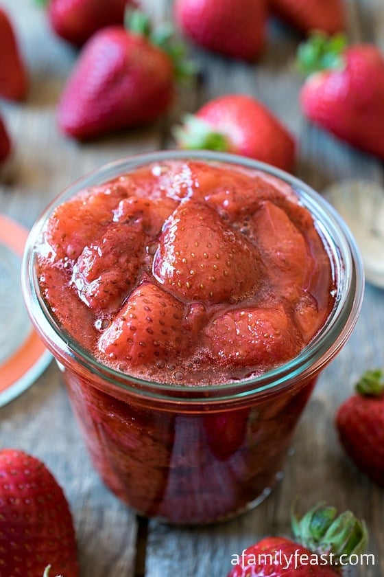 Roasted Strawberries - A simple, delicious sauce made by roasting the strawberries in the oven over high heat.  Incredible!