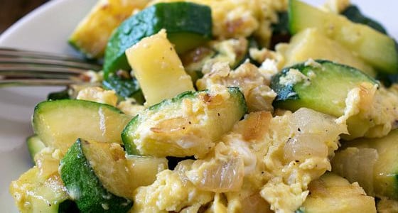 Zucchini and Eggs {Cocozelle} - A Family Feast