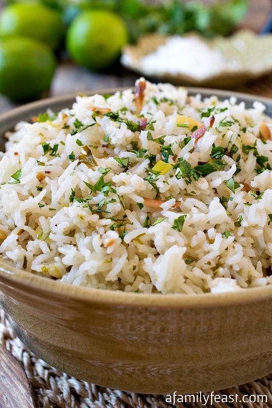 Coconut Rice - A simple, flavorful and versatile side dish! Great with Asian or Mexican dishes.