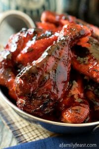 Asian Barbecue Chicken Wings - A Family Feast