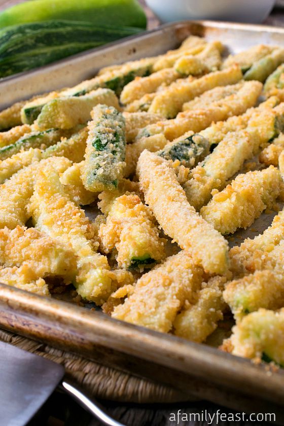 Baked Zucchini Fries - A Family Feast