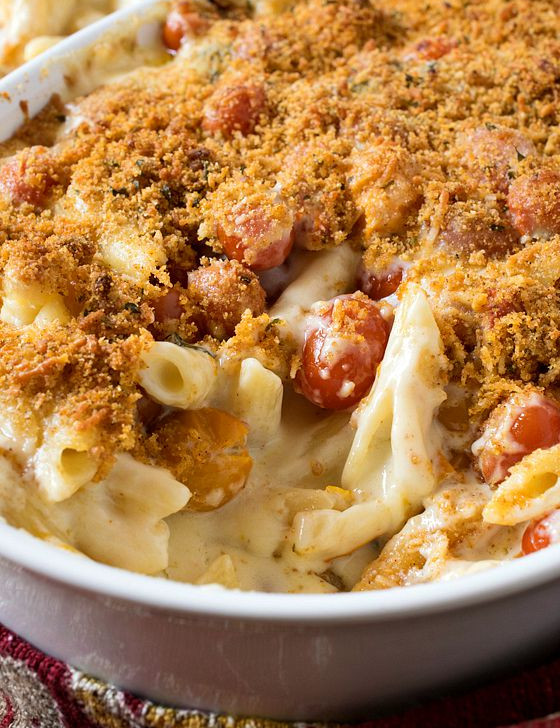 Macaroni and Cheese with Roasted Tomatoes - A Family Feast