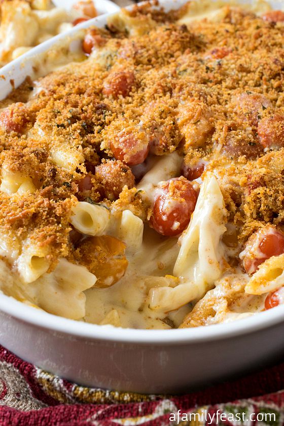 Macaroni and Cheese with Roasted Tomatoes - A Family Feast